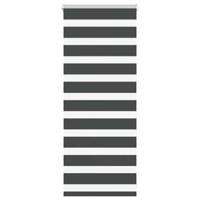 Zebra rolgordijn 65x100 cm stofbreedte 60,9 cm zwart