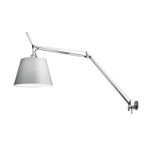 Artemide Tolomeo Mega wandlamp retrofit dimmer alu grijs satijn 36