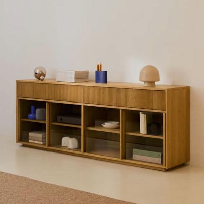 Kave Home Dressoir 'Helvine' Eiken en glas, 200cm
