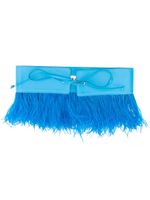 The Attico ceinture bordée de plumes - Bleu The Attico ceinture bordée de plumes - Bleu