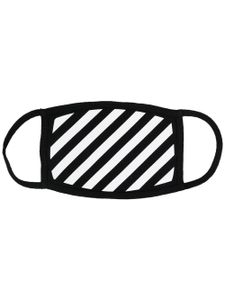 Off-White masque à imprimé Diag - Noir