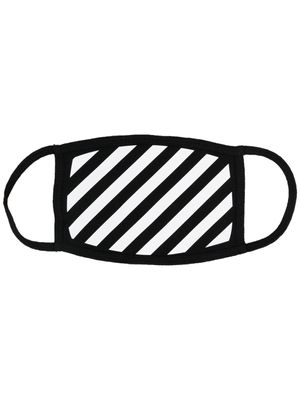 Off-White masque à imprimé Diag - Noir