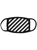 Off-White masque à imprimé Diag - Noir