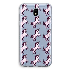 Musketon Unicorn: Samsung Galaxy J5 (2017) Transparant Hoesje