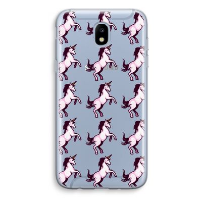 Musketon Unicorn: Samsung Galaxy J5 (2017) Transparant Hoesje