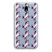 Musketon Unicorn: Samsung Galaxy J5 (2017) Transparant Hoesje