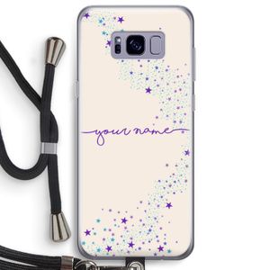 Sterren: Samsung Galaxy S8 Plus Transparant Hoesje met koord