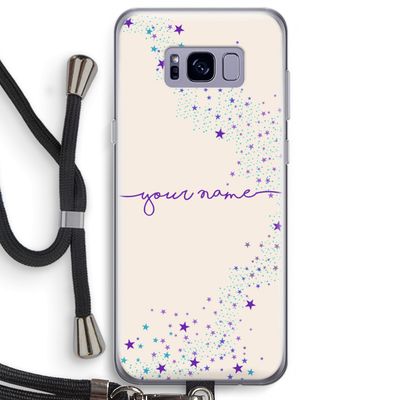 Sterren: Samsung Galaxy S8 Plus Transparant Hoesje met koord