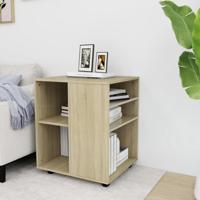 Rolkast 60x53x72 cm bewerkt hout sonoma eikenkleurig