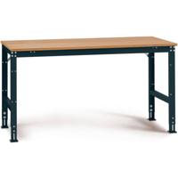 Manuflex AU4005.7016 Werk achtergrond tafel universele standaard met multiplex plaat, bxdxh = 1000 x 600 x 760-870 mm Antraciet