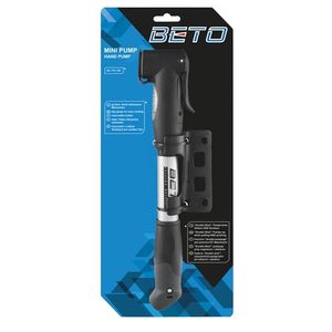 Beto Fietspomp mini dubbel kopstuk aluminium 8,5 bar