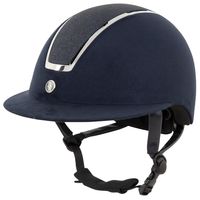 BR Omega Glitter cap donkerblauw maat:52-55