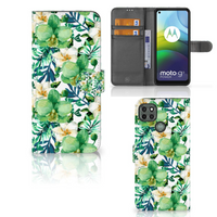 Motorola Moto G9 Power Hoesje Orchidee Groen - thumbnail