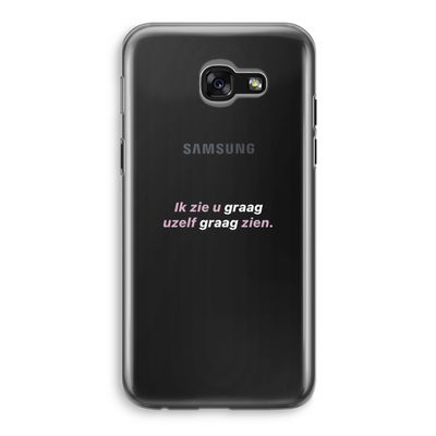 uzelf graag zien: Samsung Galaxy A5 (2017) Transparant Hoesje