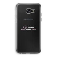 uzelf graag zien: Samsung Galaxy A5 (2017) Transparant Hoesje