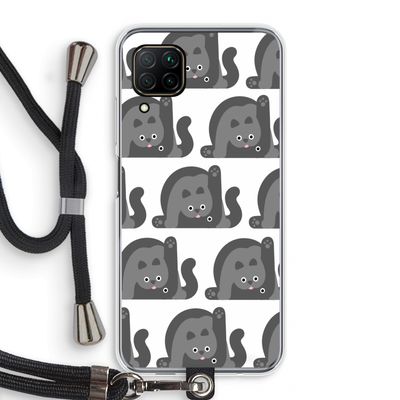 Cats: Huawei P40 Lite Transparant Hoesje met koord