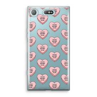 Chicks before dicks: Sony Xperia XZ1 Compact Transparant Hoesje