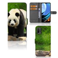 Xiaomi Redmi 9T | Poco M3 | Telefoonhoesje | Met pasjeshouder | Panda