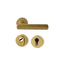 Hardbrass Achterdeurset Shadow compleet SKG***- messing getrommeld