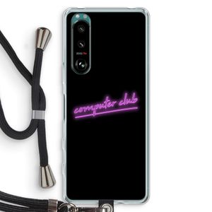 Vice Black: Sony Xperia 5 III Transparant Hoesje met koord