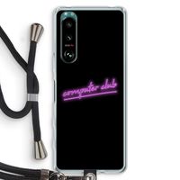 Vice Black: Sony Xperia 5 III Transparant Hoesje met koord