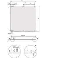 nVent SCHROFF 20848068 Frontpaneel 2 stuk(s)