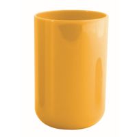 MSV Badkamer drinkbeker Porto - PS kunststof - saffraan geel - 7 x 10 cm   -