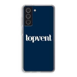Topvent Navy: Samsung Galaxy S21 FE Transparant Hoesje
