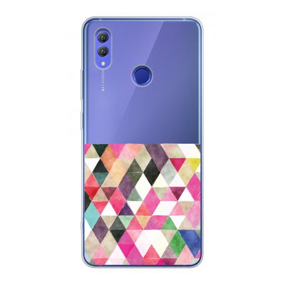 Gekleurde driehoekjes: Honor Note 10 Transparant Hoesje
