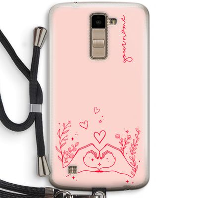 Love is in the air: LG K10 (2016) Transparant Hoesje met koord