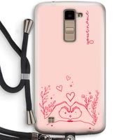 Love is in the air: LG K10 (2016) Transparant Hoesje met koord