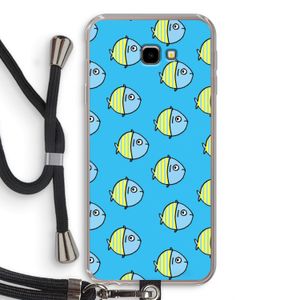 Visjes: Samsung Galaxy J4 Plus Transparant Hoesje met koord