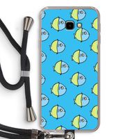 Visjes: Samsung Galaxy J4 Plus Transparant Hoesje met koord