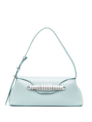 Elleme sac porté épaule Eva à détail de chaîne serpent - Bleu