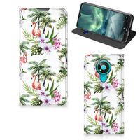 Nokia 3.4 Hoesje maken Flamingo Palms - thumbnail