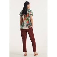 Smashed Lemon top met all over print wit/multi - thumbnail