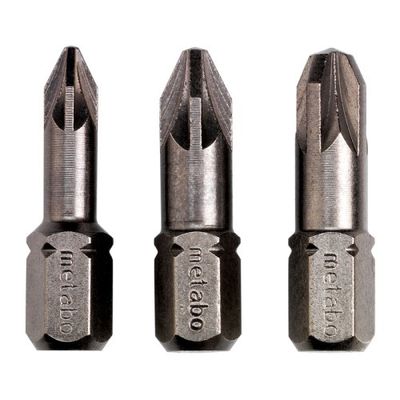 Metabo Accessoires Bits | Pozidriv PZ 1/ 2 / 3 | Torsion (3 st.) - 628538000