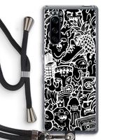 Vexx Black Mixtape: Sony Xperia 5 Transparant Hoesje met koord