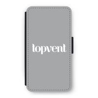 Topvent Grijs Wit: iPhone 11 Pro Flip Hoesje