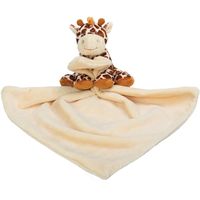 Bruine giraffe tuttel/knuffeldoekje 30 cm