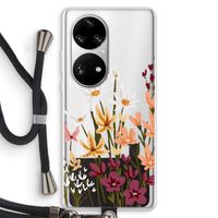 Painted wildflowers: Huawei P50 Pro Transparant Hoesje met koord