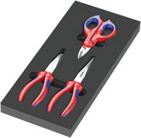 Wera 9781 Schuimrubberen inzetstuk met KNIPEX tangen Set 2, 3-delig - 05150181001
