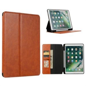 iPad 10.2 2019/2020/2021 Folio Case met Kaartsleuven - Bruin