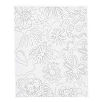 Creativ Company Schildercanvas met print bloemen - 24x30cm