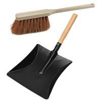 Benson Stoffer en blik set - Handveger van 45 cm - zwart metalen stofblik van 23 x 44 cm