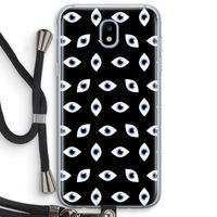 Eyes pattern: Samsung Galaxy J5 (2017) Transparant Hoesje met koord Eyes pattern: Samsung Galaxy J5 (2017) Transparant Hoesje met koord