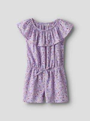 Name it zomer playsuit meisjes - paars - korte mouw - NkfVinaya