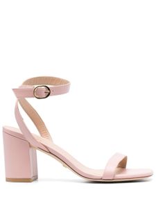 Stuart Weitzman sandales à talon épais 85 mm - Rose