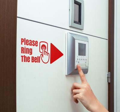 Geen bezoekers toegestaan Aanwijzingen sticker