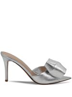 Gianvito Rossi mules Bow à talon métallique - Gris - thumbnail